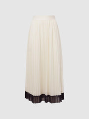 Reiss Skirts | Osti Pleated Midi Skirt White - Women