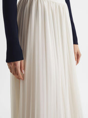 Reiss Skirts | Osti Pleated Midi Skirt White - Women
