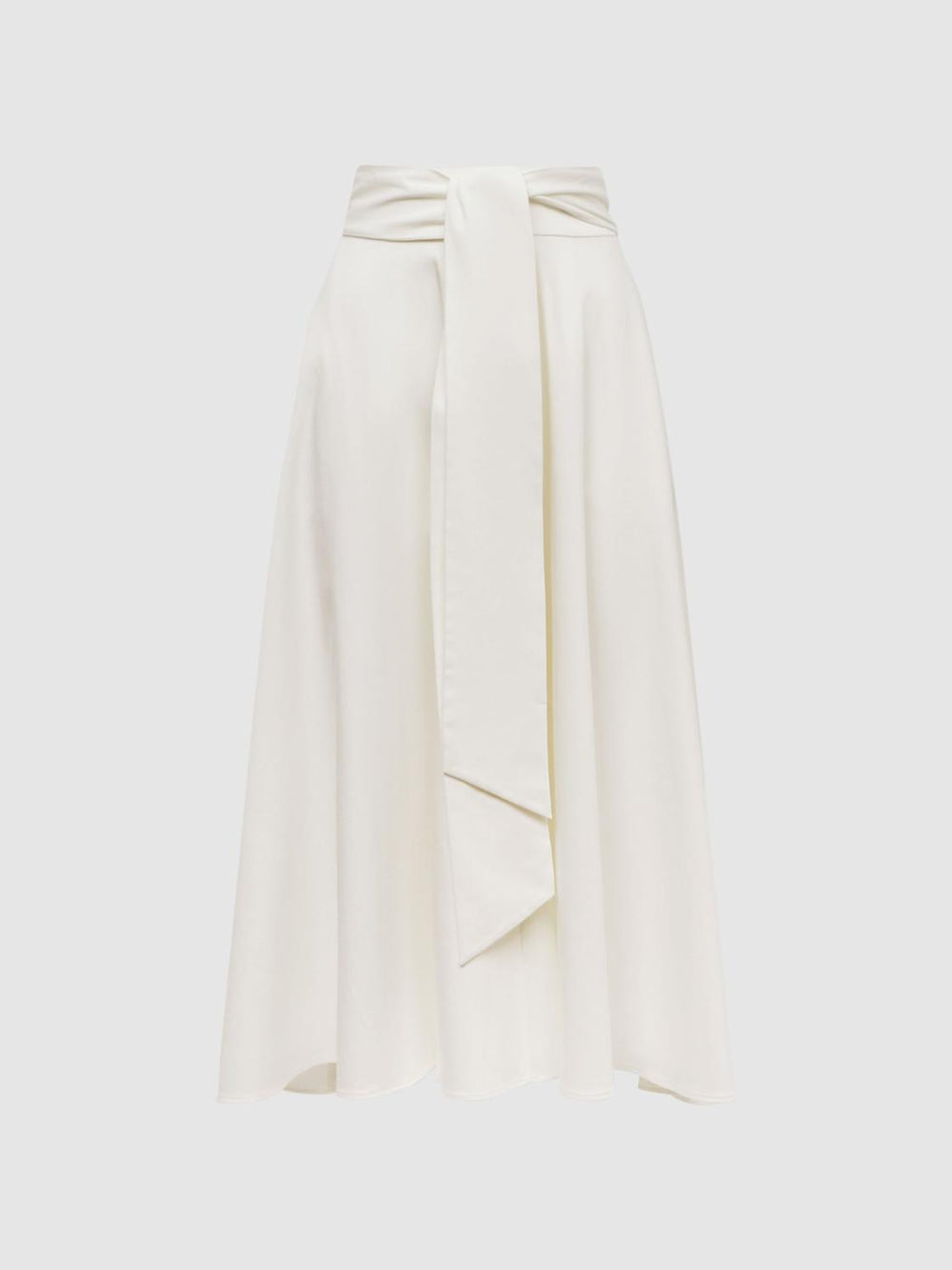 Reiss Skirts | Rebecca Fitted High Rise Midi Skirt Nude - Women