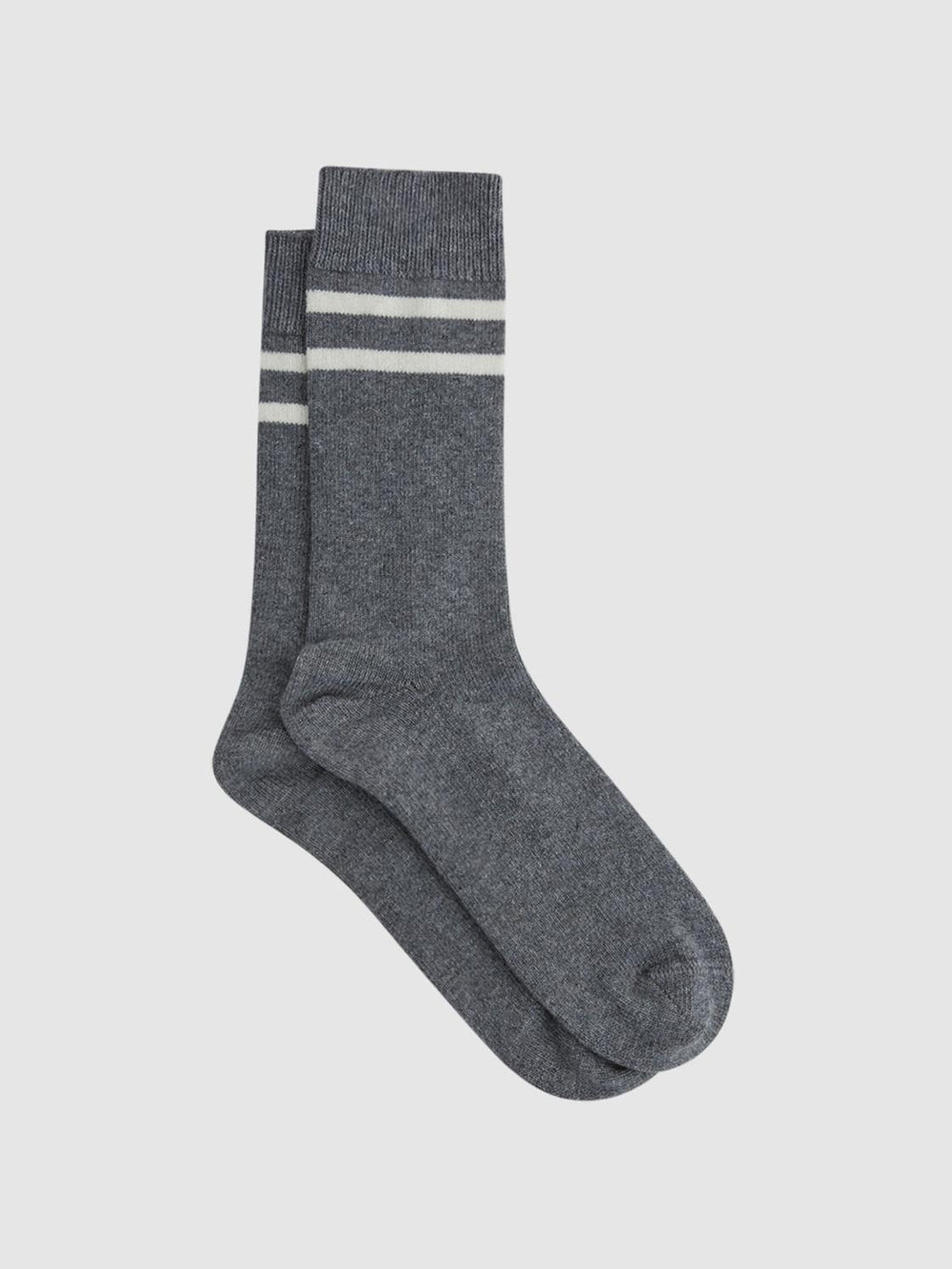 Reiss Socks & Underwear | Alcott Sporty Wool Blend Socks Grey Melange - Men