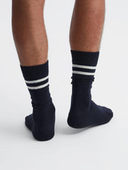 Reiss Socks & Underwear | Alcott Sporty Wool Blend Socks Navy - Men