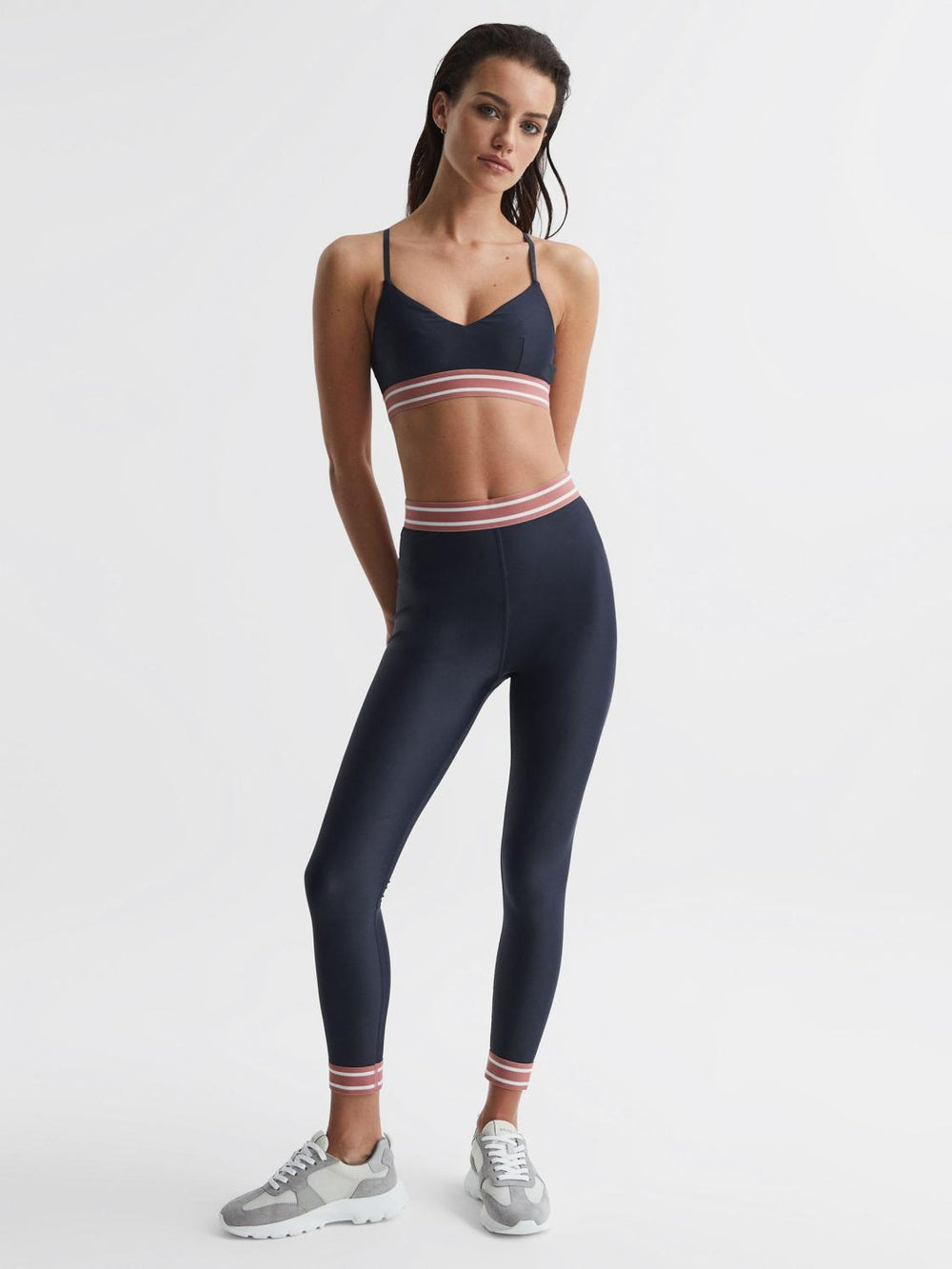 Reiss Socks & Underwear | Balance Zoe The Upside Sports Bra Navy - Women