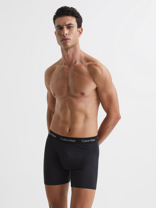 Reiss Socks & Underwear | Calvin Klein Underwear 3 Pack Trunks Blue Multi - Men