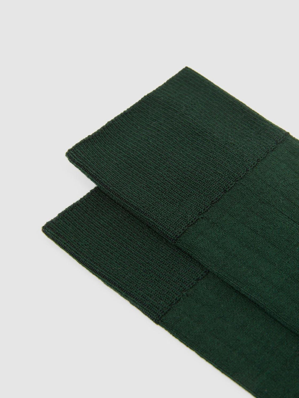 Reiss Socks & Underwear | Fela Ribbed Socks Bottle Green - Men