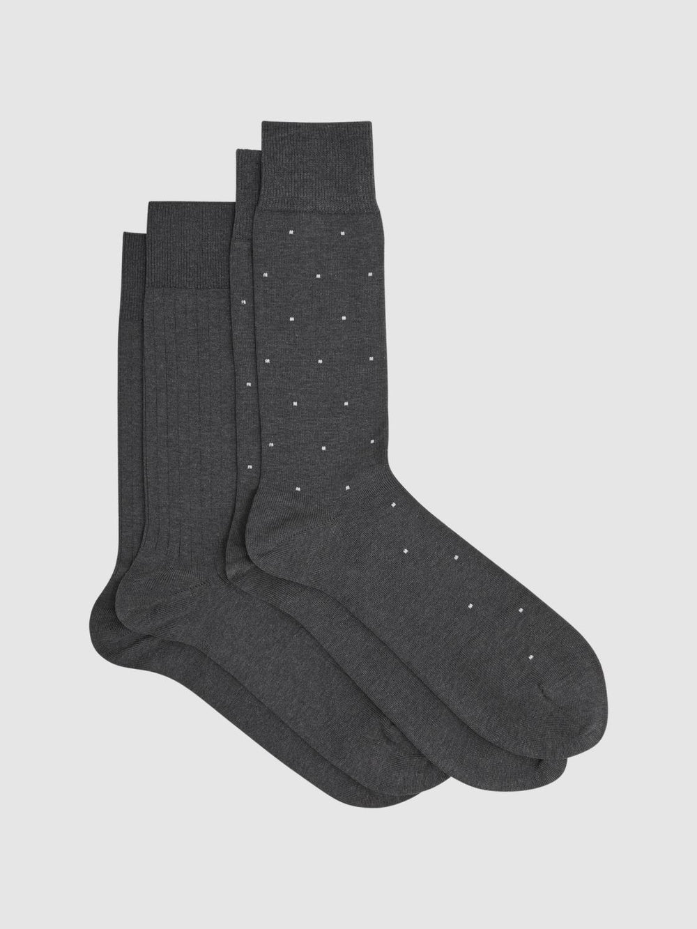 Reiss Socks & Underwear | Graham 2 Pack 2 Pack Of Socks Charcoal - Men
