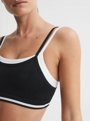 Reiss Socks & Underwear | Kelsey The Upside Seamless Sports Bra Black - Women