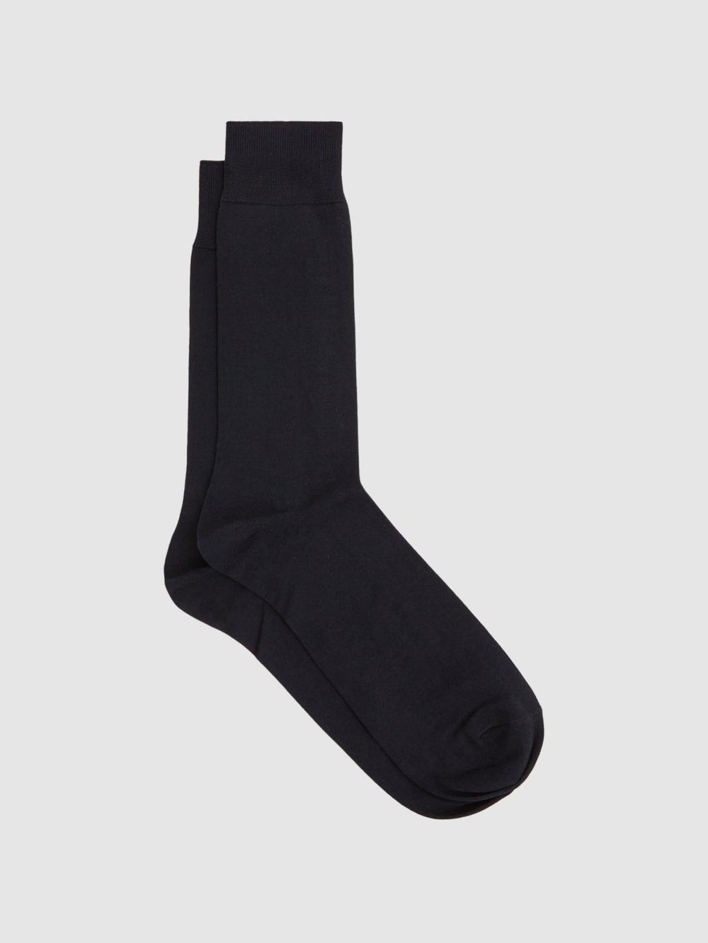 Reiss Socks & Underwear | Mari Mercerised Cotton Blend Socks Black - Men