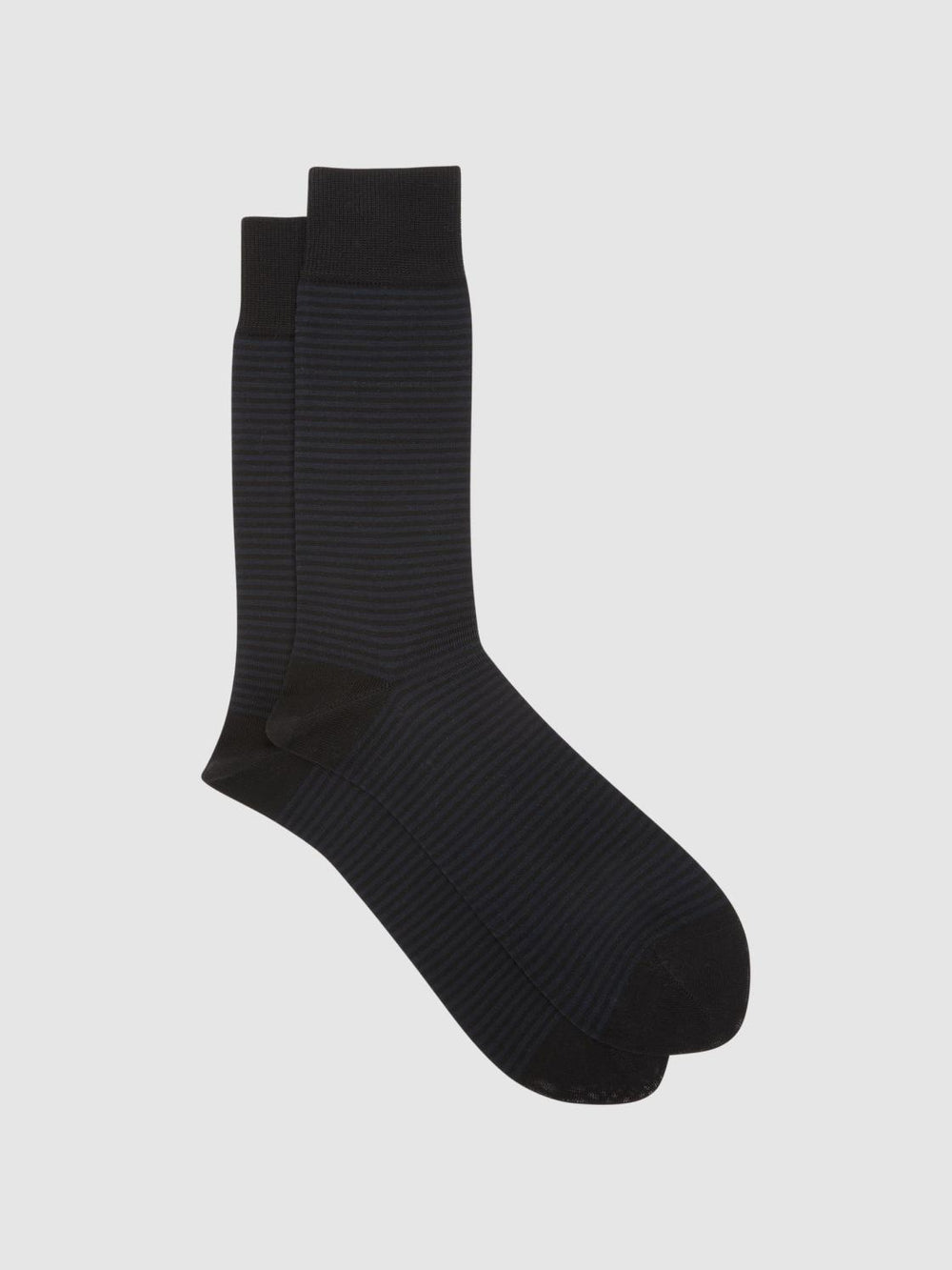 Reiss Socks & Underwear | Mario Stripe Striped Socks Black - Men
