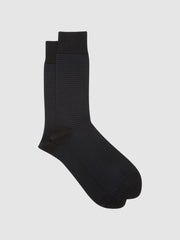 Reiss Socks & Underwear | Mario Stripe Striped Socks Black - Men