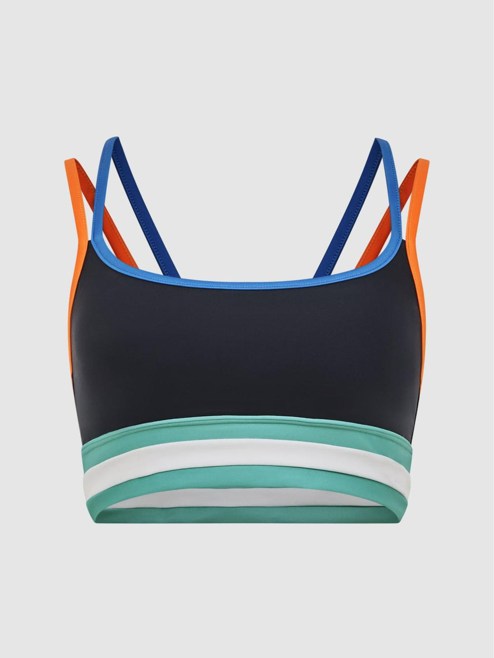 Reiss Socks & Underwear | Tempo Poppy The Upside Colour Block Sports Bra Navy - Women