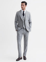 Reiss Suits & Tailoring | Arrow Slim Fit Wool Blend Waistcoat Soft Grey - Men