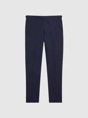 Reiss Suits & Tailoring | Bold Slim Fit Wool Trousers Navy - Men