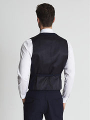 Reiss Suits & Tailoring | Bold Wool Blend Slim Fit Waistcoat Navy - Men