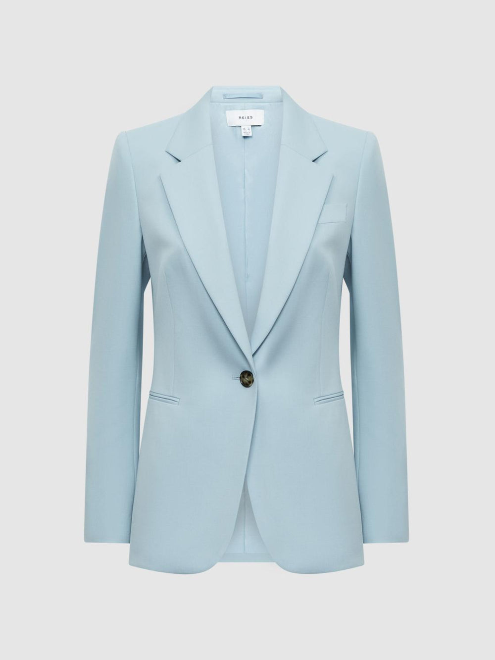 Reiss Suits & Tailoring | Clara Single Breasted Wool Blend Blazer Blue - Women