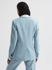 Reiss Suits & Tailoring | Clara Single Breasted Wool Blend Blazer Blue - Women