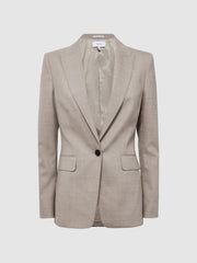 Reiss Suits & Tailoring | Emily Wool Blend Tailored Blazer Oatmeal - Women