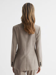 Reiss Suits & Tailoring | Emily Wool Blend Tailored Blazer Oatmeal - Women