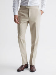Reiss Suits & Tailoring | Fine Modern Fit Wool Trousers Stone - Men