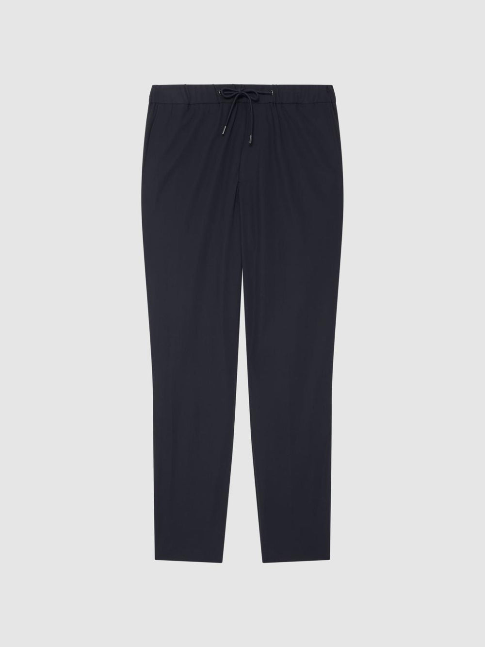 Reiss Suits & Tailoring | Flip Slim Fit Drawstring Waistband Trousers Navy - Men