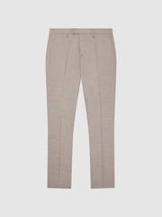 Reiss Suits & Tailoring | Fold Slim Fit Trousers Oatmeal - Men