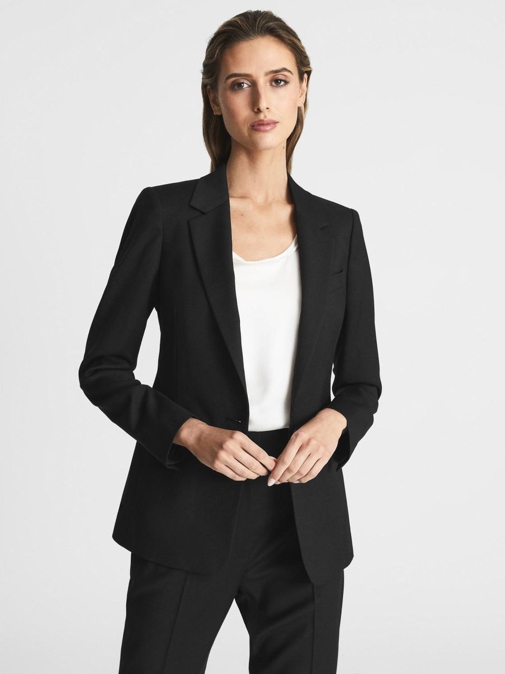Reiss Suits & Tailoring | Haisley Single Breasted Blazer Black - Women