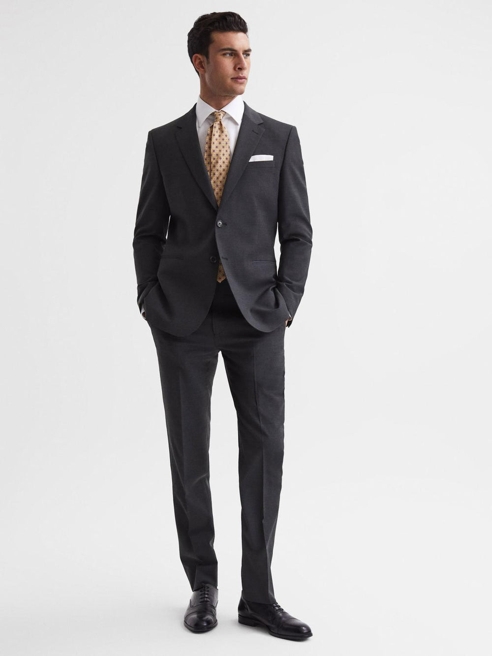 Reiss Suits & Tailoring | Hope Modern Fit Travel Blazer Charcoal - Men