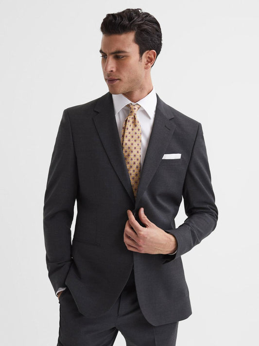 Reiss Suits & Tailoring | Hope Modern Fit Travel Blazer Charcoal - Men