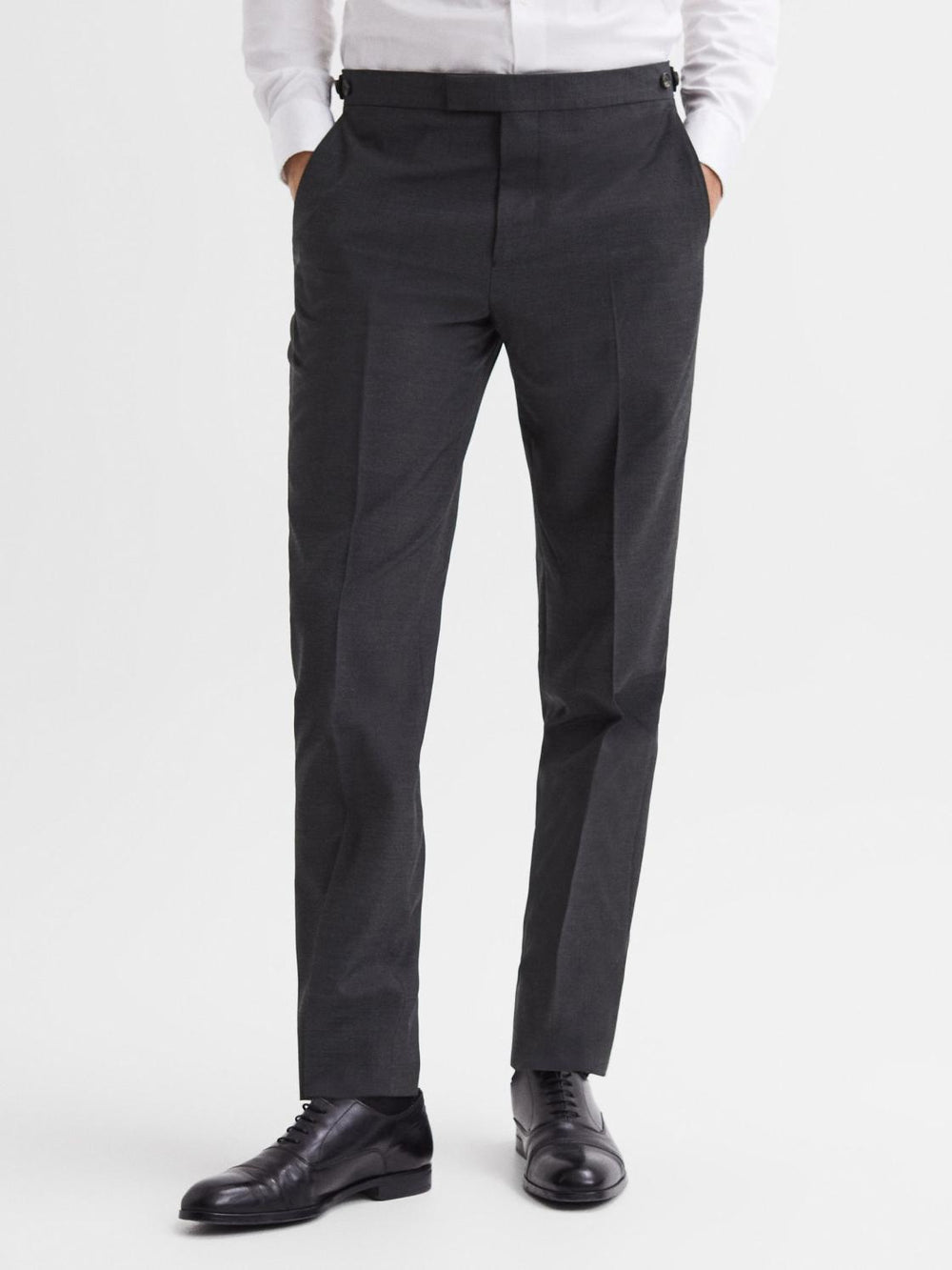 Reiss Suits & Tailoring | Hope Modern Fit Travel Trousers Charcoal - Men