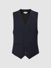 Reiss Suits & Tailoring | Hope Modern Fit Travel Waistcoat Navy - Men