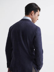 Reiss Suits & Tailoring | Keep Single Breasted Patch Pocket Blazer Indigo - Men