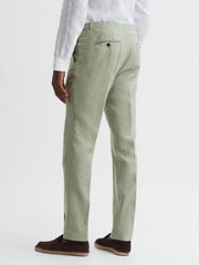 Reiss Suits & Tailoring | Kin Linen Formal Trousers Apple - Men