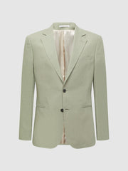 Reiss Suits & Tailoring | Kin Slim Fit Single Breasted Linen Blazer Apple - Men