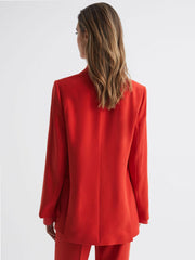 Reiss Suits & Tailoring | Maia Single Breasted Split Sleeve Tailored Fit Blazer Coral - Women