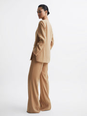 Reiss Suits & Tailoring | Margeaux Collarless Double-Breasted Blazer Black - Women