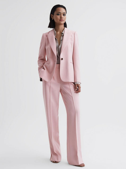 Reiss Suits & Tailoring | Marina Single Breasted Blazer Pink - Women