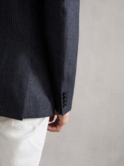 Reiss Suits & Tailoring | Matinee Single Breasted Prince Of Wales Check Blazer Grey - Men