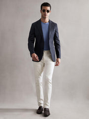 Reiss Suits & Tailoring | Matinee Single Breasted Prince Of Wales Check Blazer Grey - Men