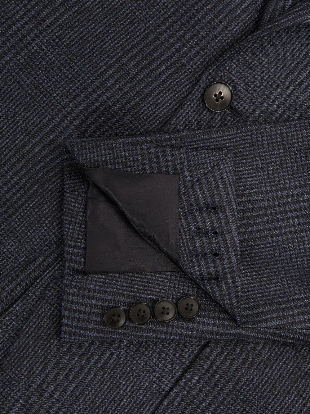 Reiss Suits & Tailoring | Matinee Single Breasted Prince Of Wales Check Blazer Grey - Men