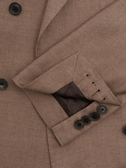 Reiss Suits & Tailoring | Paddock Slim Fit Double Breasted Twill Blazer Tobacco - Men