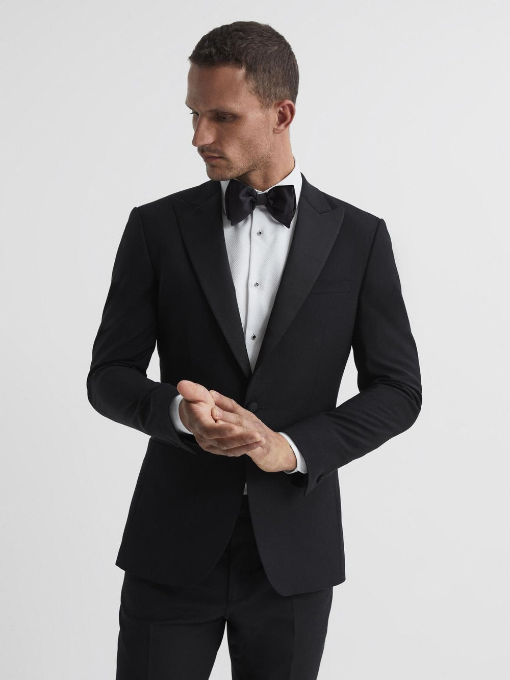 Reiss Suits & Tailoring | Poker Modern Fit Performance Dinner Jacket Black - Men
