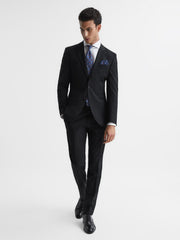 Reiss Suits & Tailoring | Pray Slim Fit Single Breasted Wool Blazer Black - Men