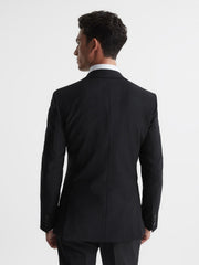 Reiss Suits & Tailoring | Pray Slim Fit Single Breasted Wool Blazer Black - Men
