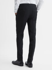 Reiss Suits & Tailoring | Pray Slim Fit Wool Blend Trousers Black - Men