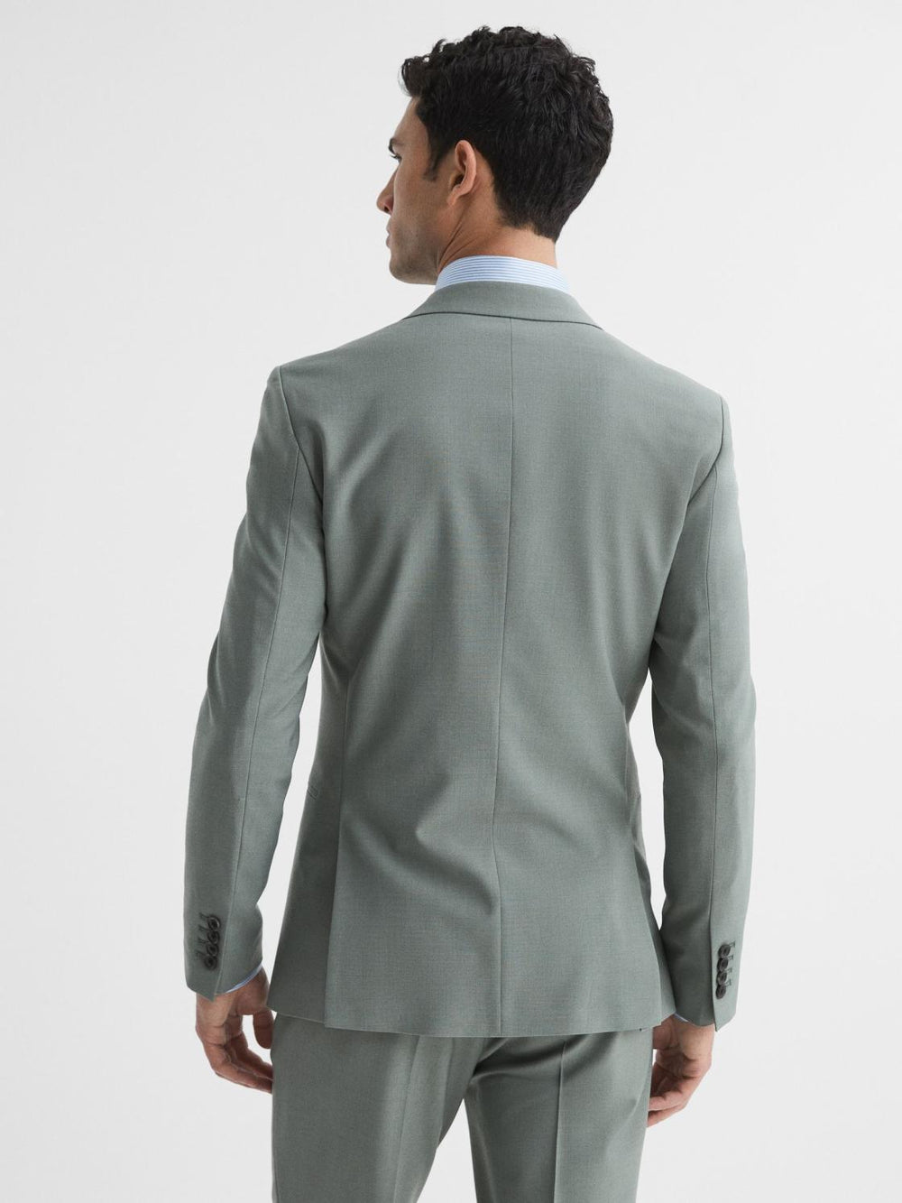 Reiss Suits & Tailoring | Wish Slim Fit Single Breasted Wool Blend Blazer Sage - Men