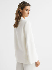 Reiss Suits & Tailoring | Yana Tuxedo Cape Blazer Cream - Women