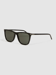 Reiss Sunglasses | Blake Paige Square Acetate Frame Sunglasses Black - Men