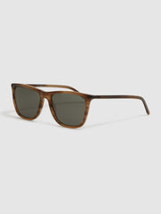 Reiss Sunglasses | Blake Paige Square Acetate Frame Sunglasses Chocolate - Men