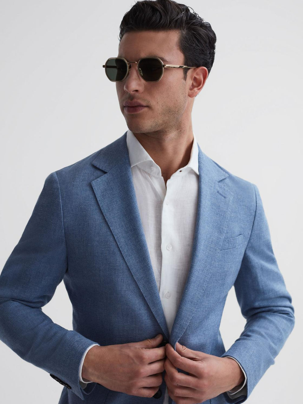 Reiss Sunglasses | David Beckham Eyewear By David Beckham Hexagonal Sunglasses Gold - Men