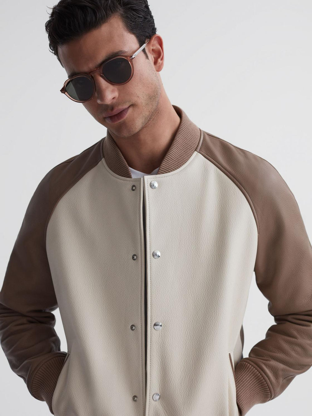 Reiss Sunglasses | David Beckham Eyewear By David Beckham Rounded Sunglasses Pink - Men