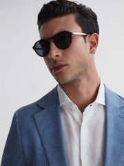 Reiss Sunglasses | David Beckham Eyewear By David Beckham Rounded Sunglasses Tortoise - Men